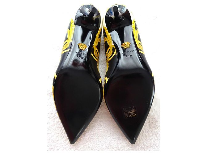 Versace Originali e Nuovi! scarpe in pelle modello Barocco n. 40,5 (41) Multicolore - vista 8