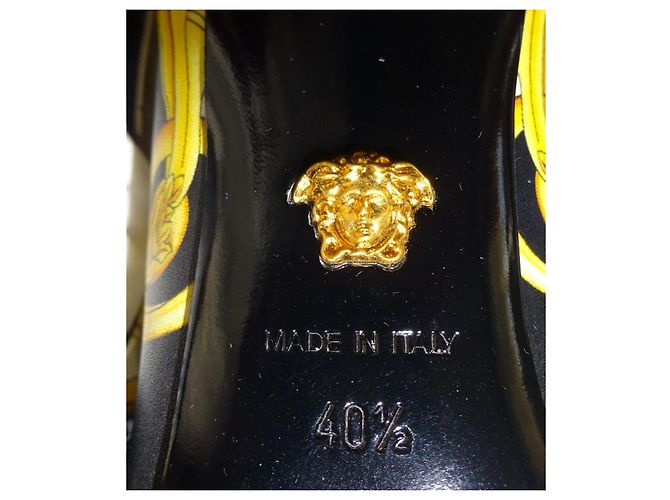 Versace Originali e Nuovi! scarpe in pelle modello Barocco n. 40,5 (41) Multicolore - vista 9