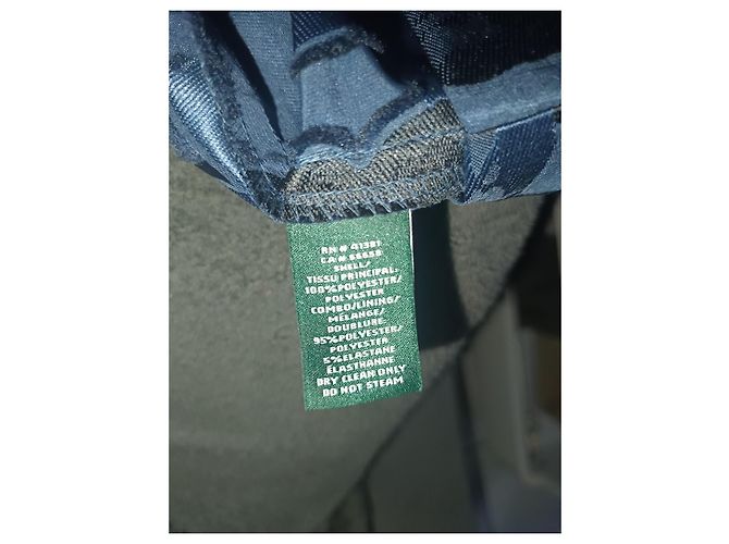 Ralph Lauren Cocktailkleid Schwarz Blau Polyester 38 - Ansicht 3