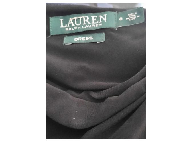 Ralph Lauren Cocktailkleid Schwarz Blau Polyester 38 - Ansicht 4
