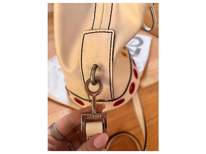 Sac seau en cuir blanc Kenzo - vue 8