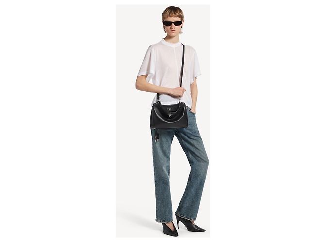 Balenciaga BORSA RODEO PICCOLA DI DONNA IN NERO - vista 7