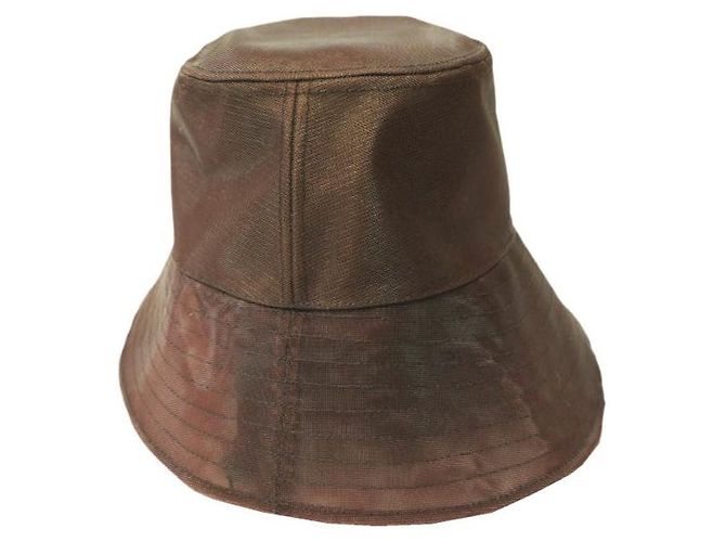 Autre Marque Limitierte Nylon Bucket Hat La Maison de Lyllis × ADAM ET ROPE GRASS POTHAT Braun - Ansicht 2