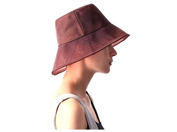 Autre Marque Limitierte Nylon Bucket Hat La Maison de Lyllis × ADAM ET ROPE GRASS POTHAT Braun - Ansicht 3