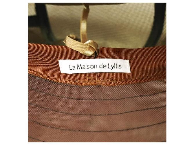 Autre Marque Limitierte Nylon Bucket Hat La Maison de Lyllis × ADAM ET ROPE GRASS POTHAT Braun - Ansicht 7