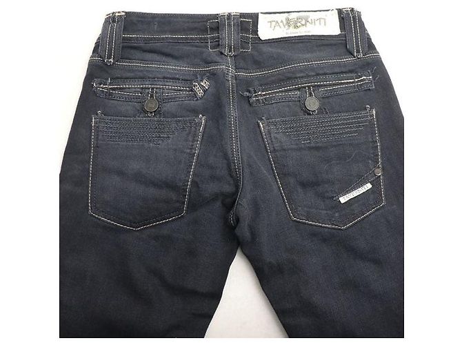 Autre Marque Pantalones de denim de algodón Taverniti So Jeans Azul Azul marino - vista 4