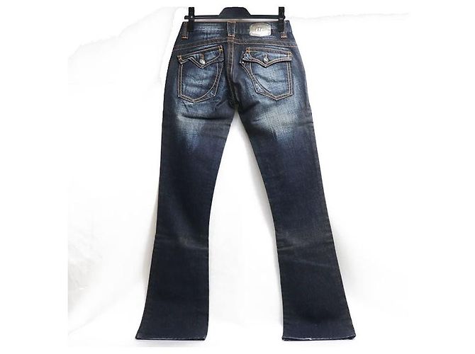 Autre Marque Jeans in denim di cotone taglio Bonaventure Blu - vista 2
