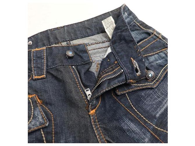 Autre Marque Jeans in denim di cotone taglio Bonaventure Blu - vista 5