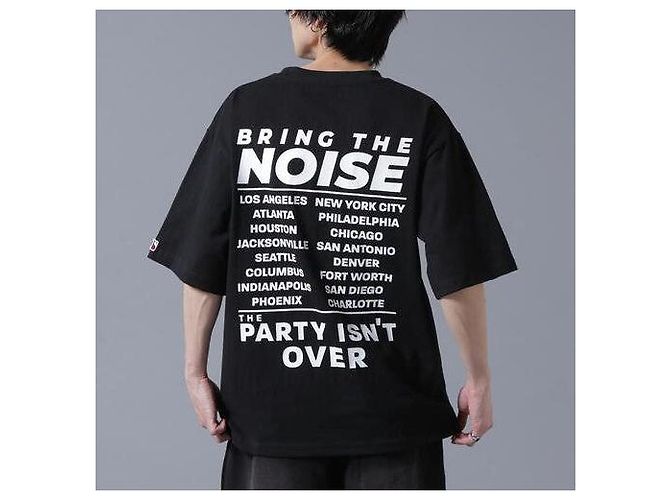 Autre Marque Camiseta de algodón Danke Schon 16OE S/S TEE NOISE Edición Limitada Negro - vista 3