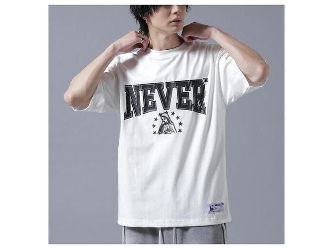 Autre Marque Camiseta de algodón limitada Danke Schon 16OE S/S TEE NEVER Blanco - vista 3