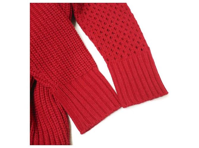 Autre Marque sulvam STRICK ASYMMETRIE Strickwaren Rot - Ansicht 7