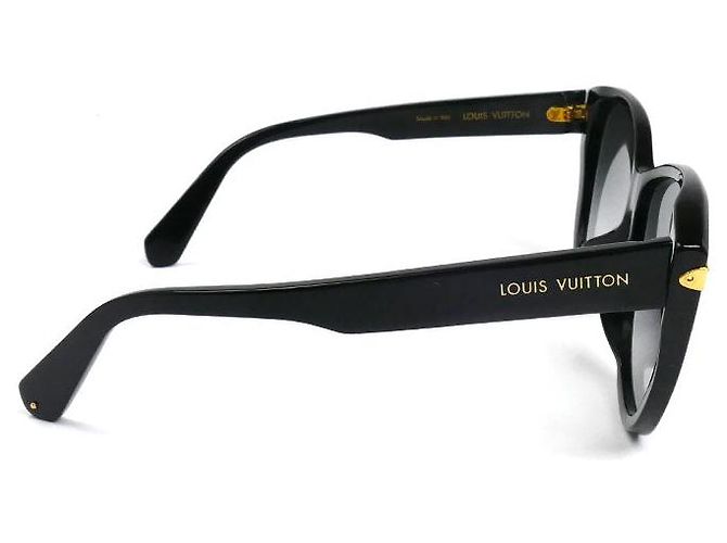 Occhiali da sole in velluto blu Louis Vuitton Nero - vista 3