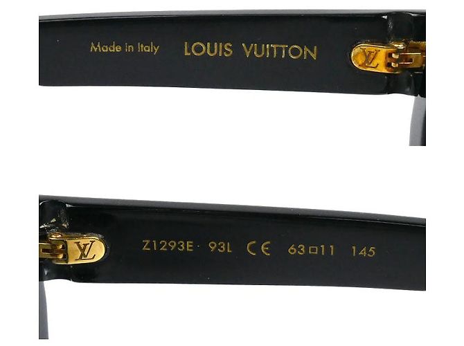 Occhiali da sole in velluto blu Louis Vuitton Nero - vista 6
