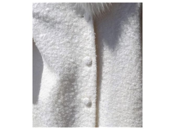 Blumarine Wolle + Mohair + echtes Fell am Kragen! Einheitsgröße! - Ansicht 9