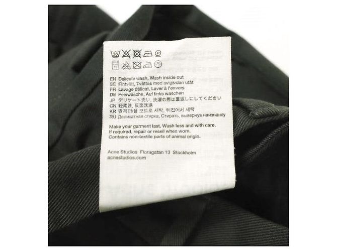 Pantalones de mezcla de algodón Pink Label de Acne Studios Gris - vista 9
