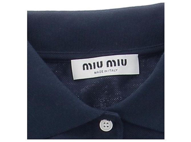 Miu Miu Wollpolo in Marineblau - Ansicht 5