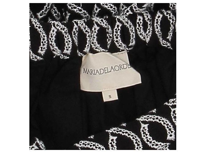 Autre Marque Falda negra con estampado blanco Negro - vista 6
