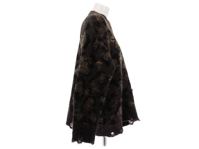 Junya Watanabe Suéter de lana con estampado Castaño - vista 3