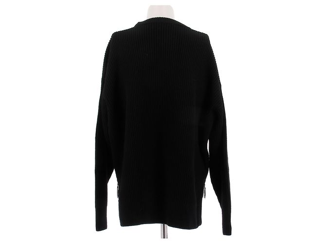 Paco Rabanne Wollpullover schwarz - Ansicht 2