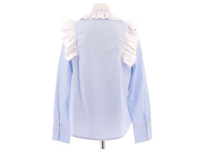 Autre Marque Camicia a righe blu e bianche - vista 2
