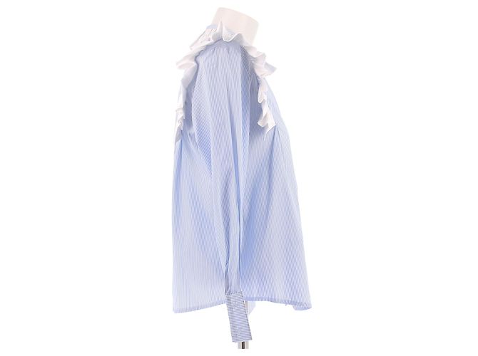 Autre Marque Camicia a righe blu e bianche - vista 3