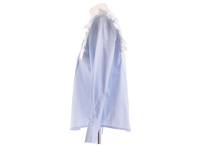 Autre Marque Camicia a righe blu e bianche - vista 4