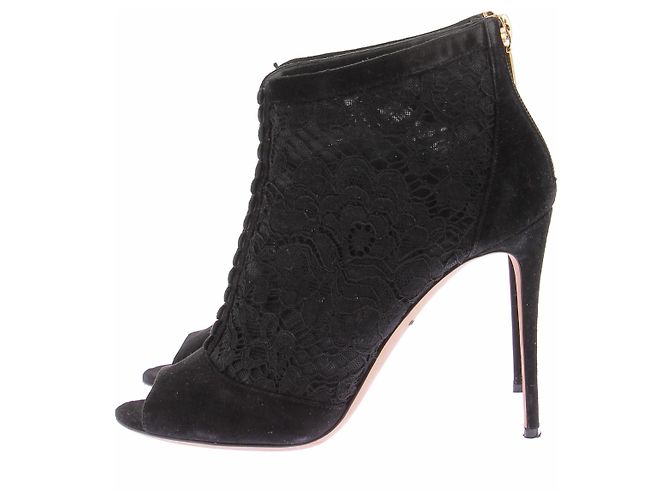 Dolce & Gabbana Botas "Keira" abiertas de encaje Negro - vista 3