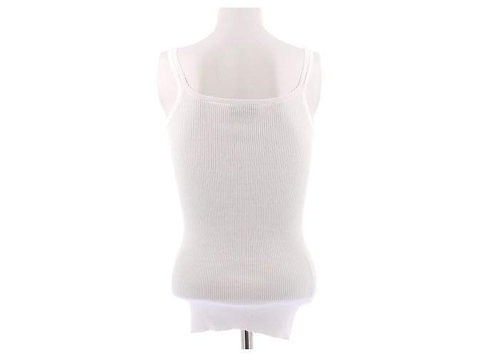 Miu Miu Camiseta blanca de algodón Blanco - vista 2