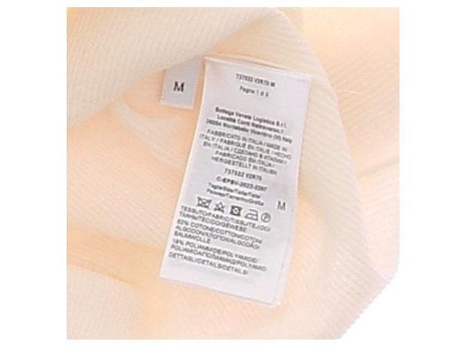 Bottega Veneta Top con botones de mangas tres cuartos de algodón Blanco - vista 6