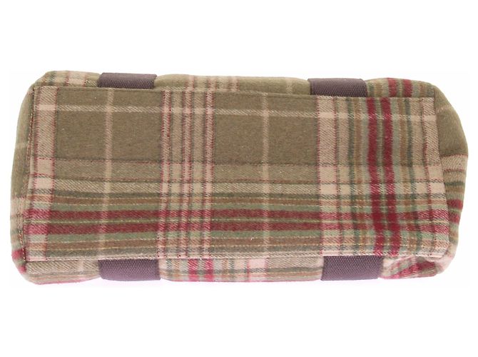 Autre Marque Bolso de lana tartán Verde - vista 7