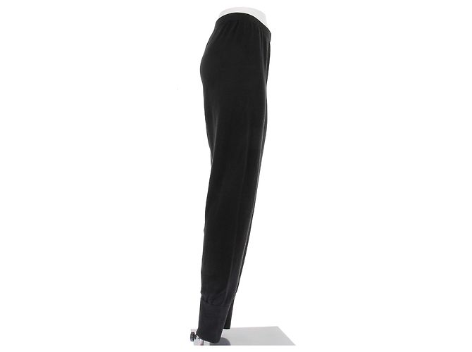 Pantalones de chándal negros The Row de algodón - vista 3