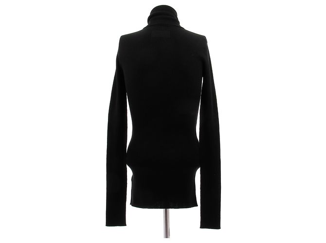Phoebe Philo Jersey de cuello alto negro de lana - vista 2