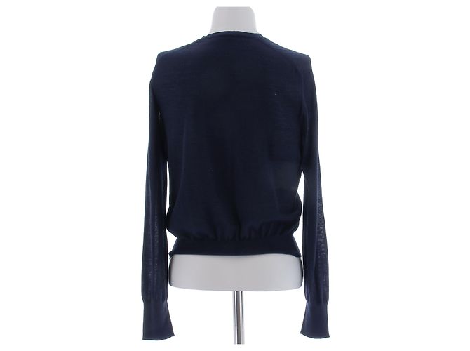 The row Marinefarbener Pullover aus Kaschmir Marineblau - Ansicht 2