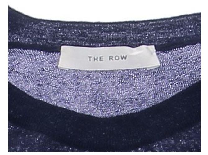 The row Marinefarbener Pullover aus Kaschmir Marineblau - Ansicht 5