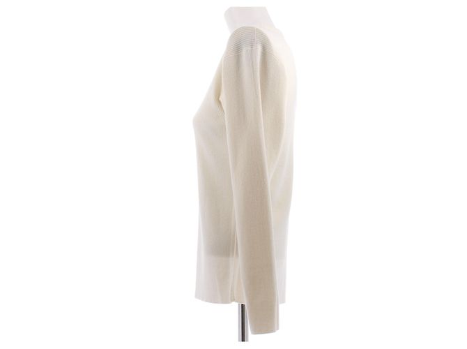 Phoebe Philo Pull crème col rond - vue 4