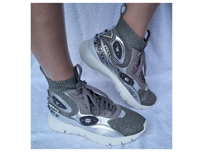 Valentino Garavani bellissimi e comodi scarpe n.40 (41) Argento - vista 3