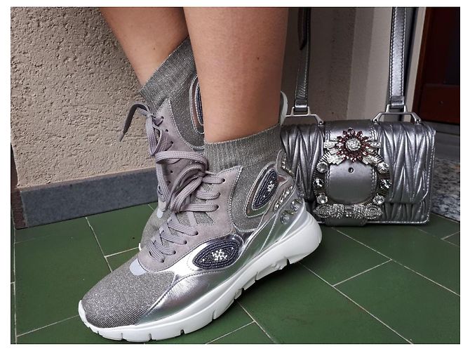 Valentino Garavani bellissimi e comodi scarpe n.40 (41) Argento - vista 7