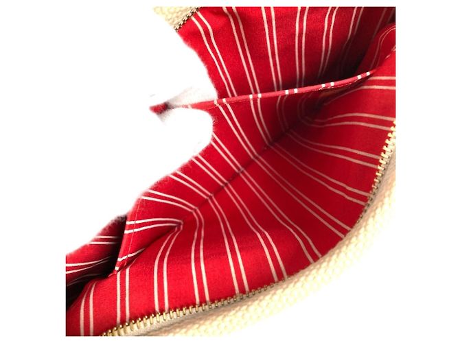 Borsa Tote Louis Vuitton Antigua Cabas PM Rosso Beige - vista 3