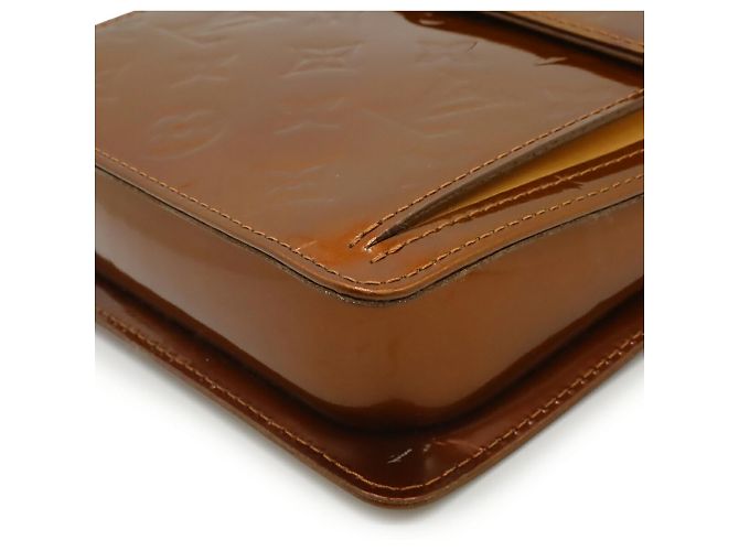 Borsa a Spalla Motto Monogram Vernis Louis Vuitton Bronzo - vista 4