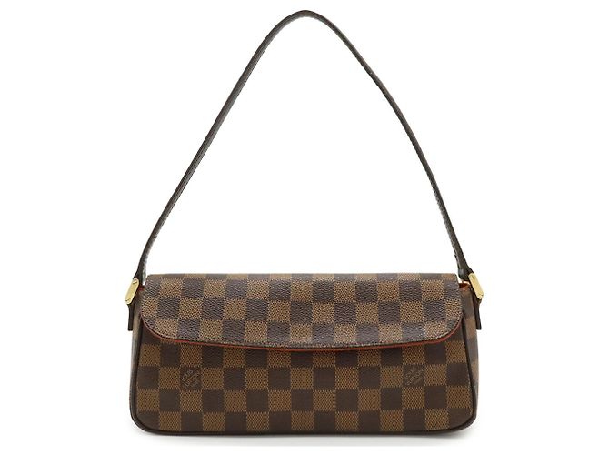 Borsa a Spalla Damier Recoleta Louis Vuitton Marrone - vista 2