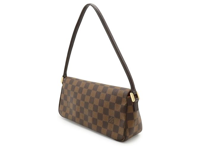 Borsa a Spalla Damier Recoleta Louis Vuitton Marrone - vista 3