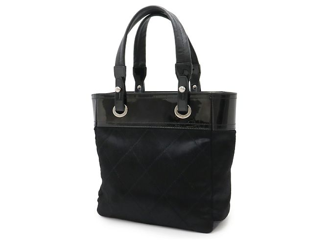 Timeless Borsa Tote PM Chanel Paris Biarritz Nero - vista 3