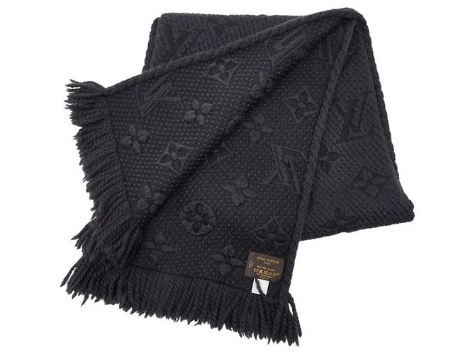 Logomania Monogramm Schal von Louis Vuitton Schwarz - Ansicht 2