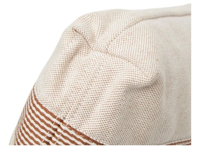 Sac cabas Foul Tou d'Hermès Marron Beige - vue 4