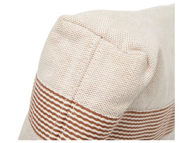 Sac cabas Foul Tou d'Hermès Marron Beige - vue 5
