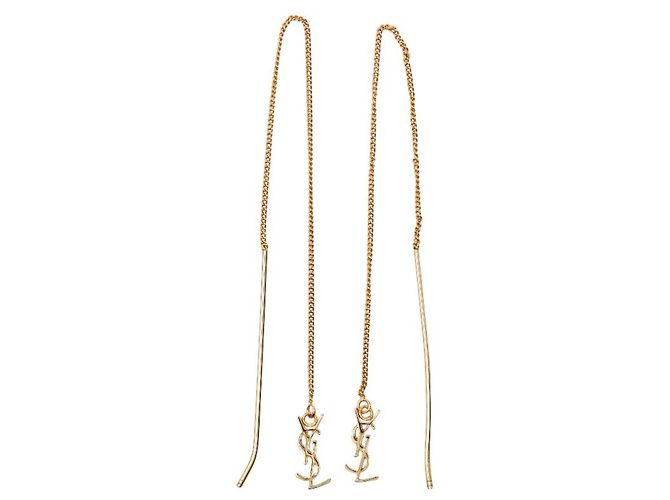Orecchini Threader Cassandra Yves Saint Laurent D'oro - vista 2