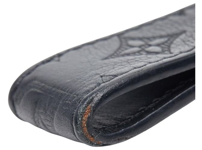 Portachiavi Dragonne Monogram Shadow Louis Vuitton Nero Argento - vista 3