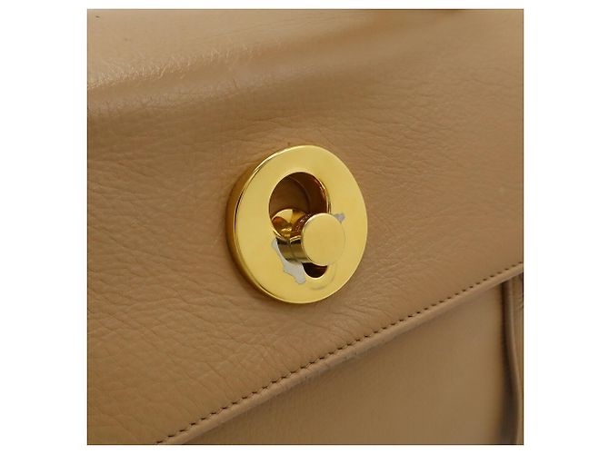Borsa a mano/spalla in pelle rosa beige Yves Saint Laurent - vista 10