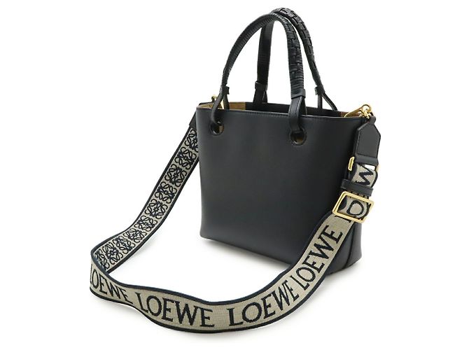 Loewe Inflated Anagram Mini Tote Bag Schwarz - Ansicht 3