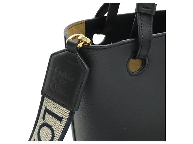 Loewe Inflated Anagram Mini Tote Bag Schwarz - Ansicht 7